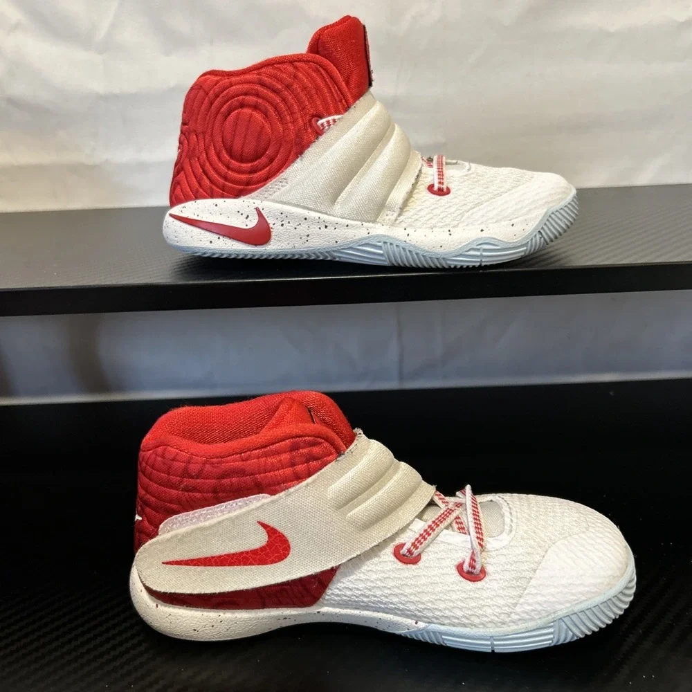 Nike Kyrie‎ 2 Shoes Youth Size 12C Red White Basketball Sneaker 827280-166